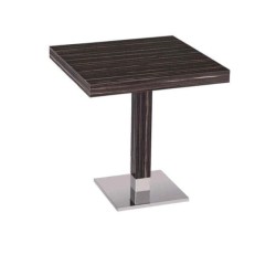 Abanoz Boyalı Örtüklü Boyalı Kafe Masası