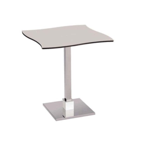 Stainless Metal Leg Compact Laminat Table