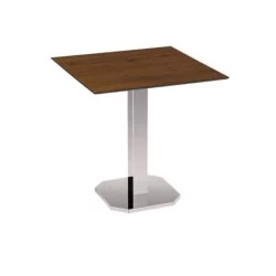 Table de café avec pattes chromées