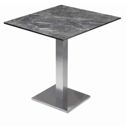 Mermer Görünümlü Metal Ayaklı Kare Kompakt Laminat Masa Mermer Görünümlü Metal Ayaklı Kare Kompakt Laminat Masa