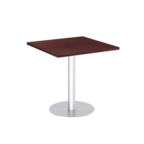 Round Stainless Steel Leg Antiqued Table Round Stainless Steel Leg Antiqued Table