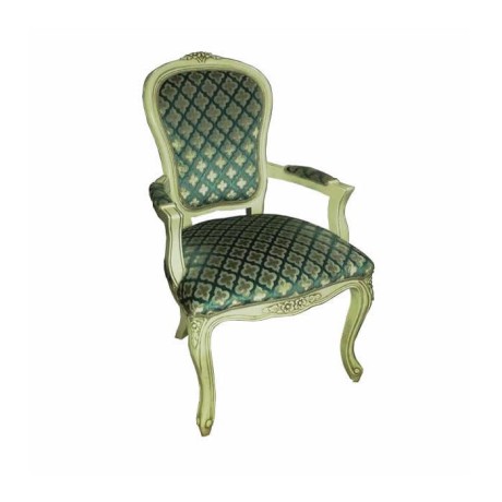 Fabric Upholstered Classic Arm Chair