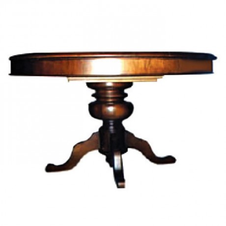 Pedestal Base and Splayed Legs Round Restaurant Table