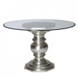 Classic Table with Glass Table Top