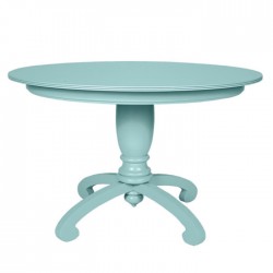 Classic Cafe Round Table with Lake Painted Turned Leg