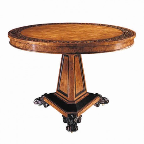 Marquetry Table Top Classic Round Table