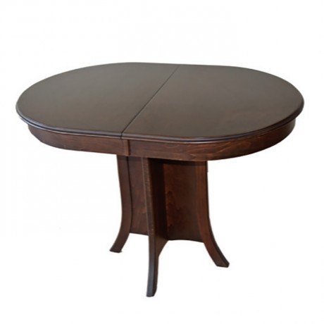 Oval Table Top Dark Painted Table