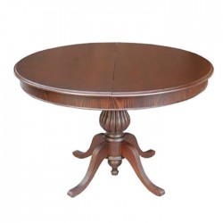 Carved Turned Leg Painted Round Classic Table