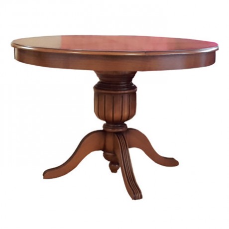 Turned Leg Light Antiqued Painted Hotel Classic Table