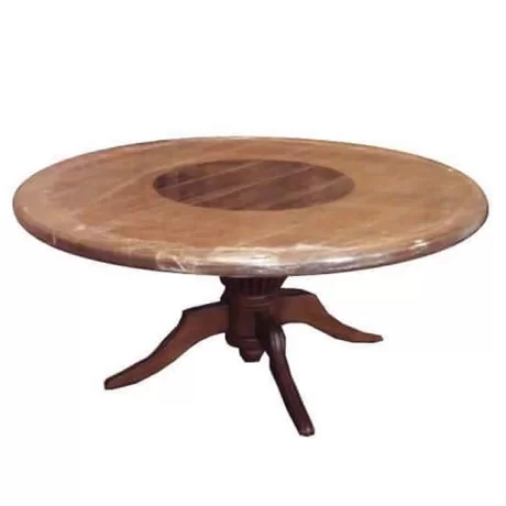 Table classique de production spéciale avec table ronde et pieds tournés Table classique de production spéciale avec table ronde et pieds tournés