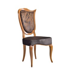 Antique Black Nubuck Leather Upholstered Classic Chair Antique Black Nubuck Leather Upholstered Classic Chair