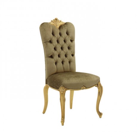 Lukens Chair with Quilted Velvet Fabric