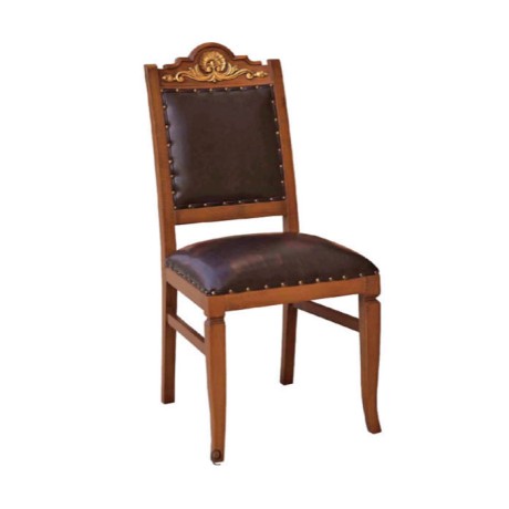 Classic Carving Black Wooden Chair