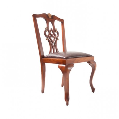Lukens Leg Carving Hornbeam Wood Chair