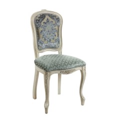 Classic White Painted Chair with Carving Lukens Legs Classic White Painted Chair with Carving Lukens Legs