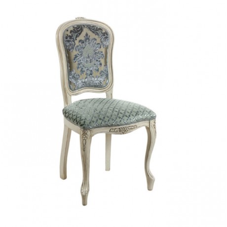 Classic White Painted Chair with Carving Lukens Legs