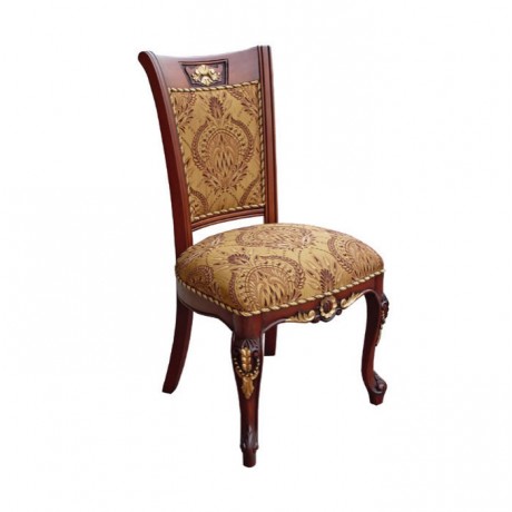 Carving Lukens Leg, Classical Fabric with Upholstered, Classic Chair