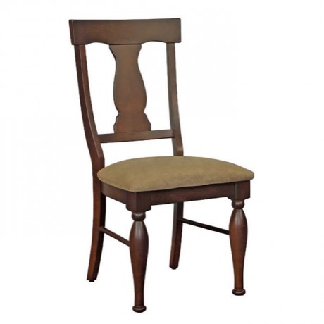 Torna Ayaklı Koyu Eskitme Klasik Sandalye