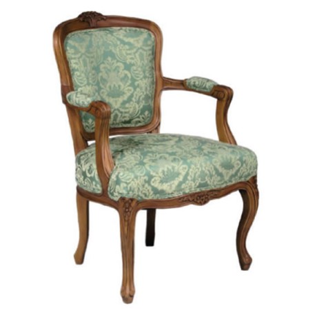 Bergère classique avec bras en bois Bergère classique avec bras en bois