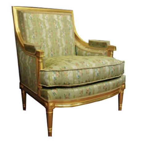 Golden Color Turned Bergere