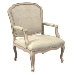 Chaise en tissu beige