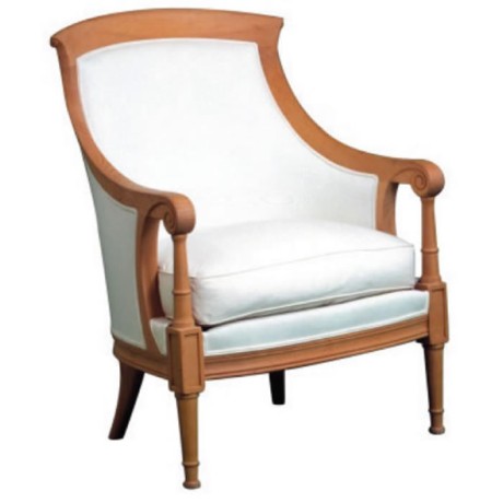 Bergere with White Fabric