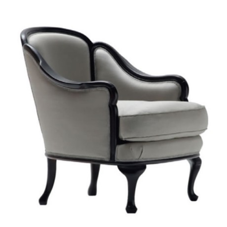 Lobby Berjer with Gray Fabric Lobby Berjer with Gray Fabric