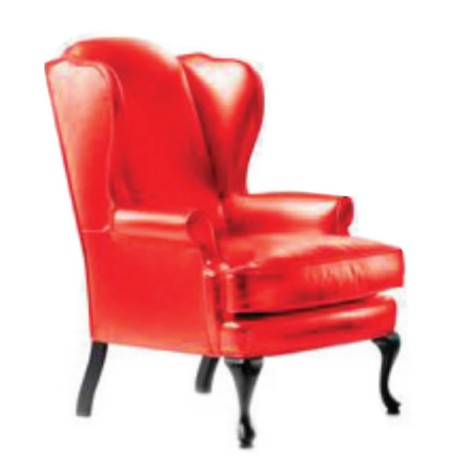 Red Leather Classic Berjer