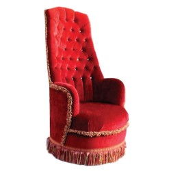 Red Quilted Bergere