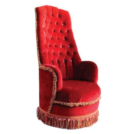 Red Quilted Bergere Red Quilted Bergere