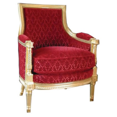 Red Fabric Colorful Gold Foil Bergere