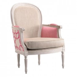 Bergere with Pink Fabric