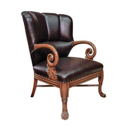 Black Leather Bergere