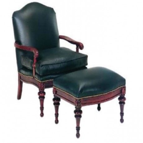 Black Leather Classic Bergere