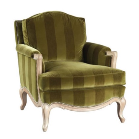 Green Fabric Lobby Bergere