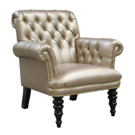 Round Turned Leg Quilted Bergere Round Turned Leg Quilted Bergere
