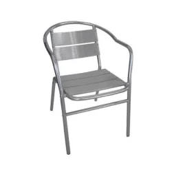 Chaise en aluminium avec bras