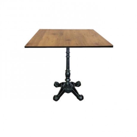 Compact Table with Iron Cast Leg