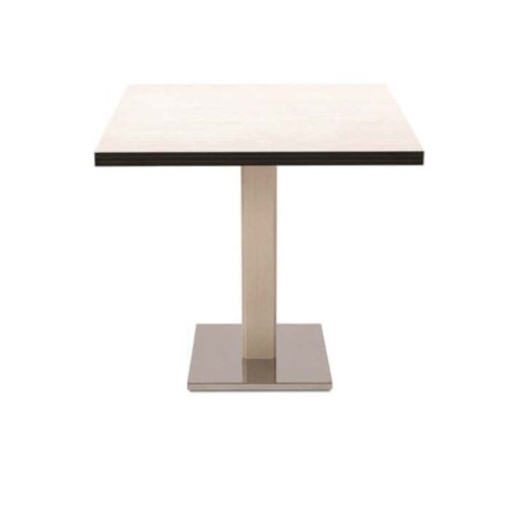 Stainless Steel Legs Compact Hotel Table