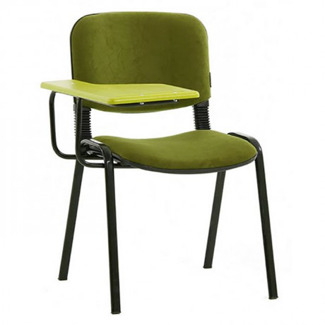 Yeşil Kumaşlı Yazı Tahtalı Konferans Sandalyesi