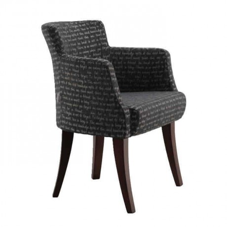 Polyurethane Chair with Dark Gray Arm