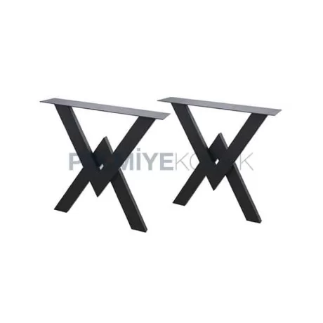 Pied de table en billette en forme de triangle Pied de table en billette en forme de triangle
