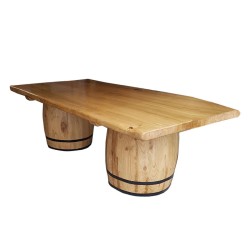 Doğal Kütük Tablalı Cilalı Ahşap Fıçı Ayaklı Dekoratif Masa Doğal Kütük Tablalı Cilalı Ahşap Fıçı Ayaklı Dekoratif Masa