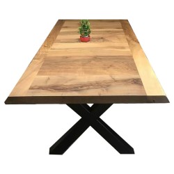 Mdflam Tablalı Kütük Çapraz Metal Ayaklı Masa 1. Kalite Mdflam Tablalı Kütük Çapraz Metal Ayaklı Masa 1. Kalite