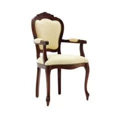 Fauteuil classique sculpté Lukens