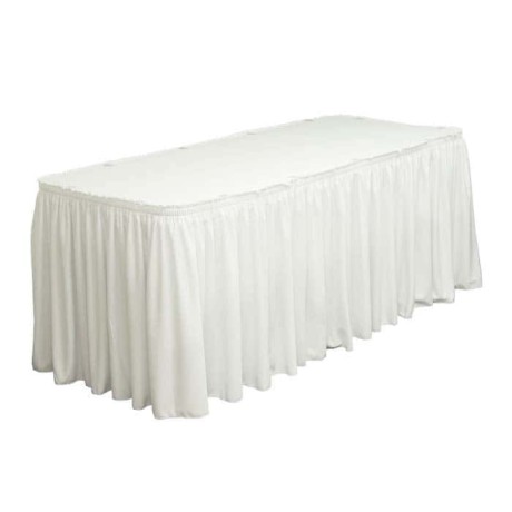 White Fabric Banquet Table Cloth