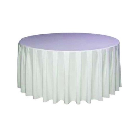 White Satin Round Table Cloth