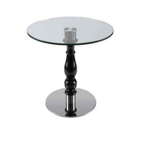 Black Lake Painted Glass Hotel Table