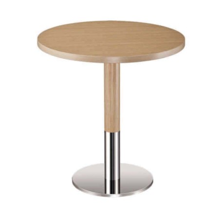 Round Metal Leg Hotel Table