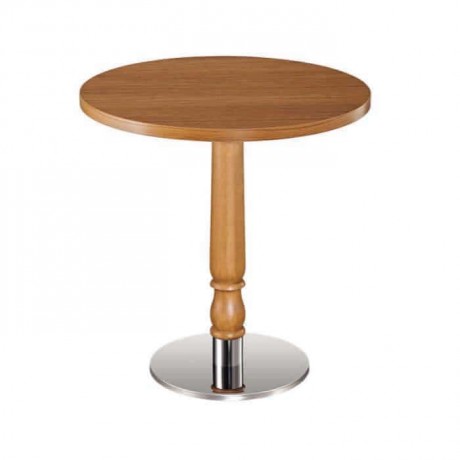 Round Table Top Metal Leg Hotel Table